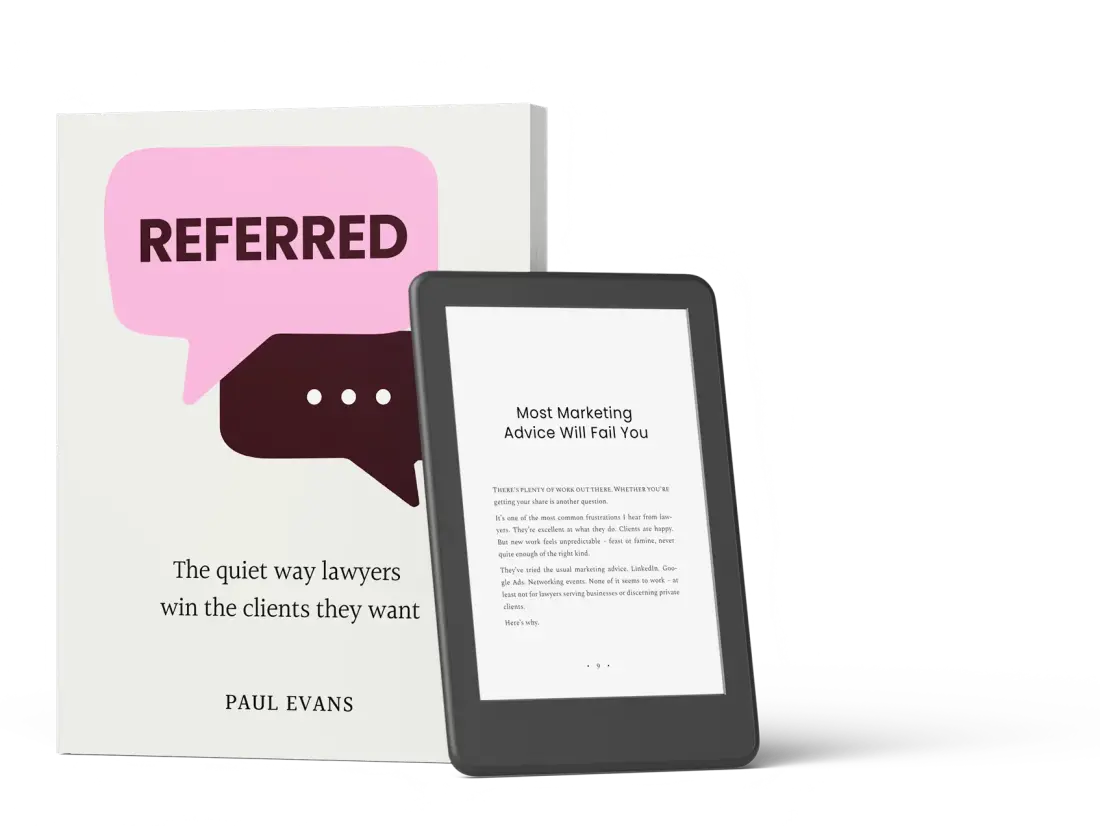 Referred shown as a paperback and e-reader.