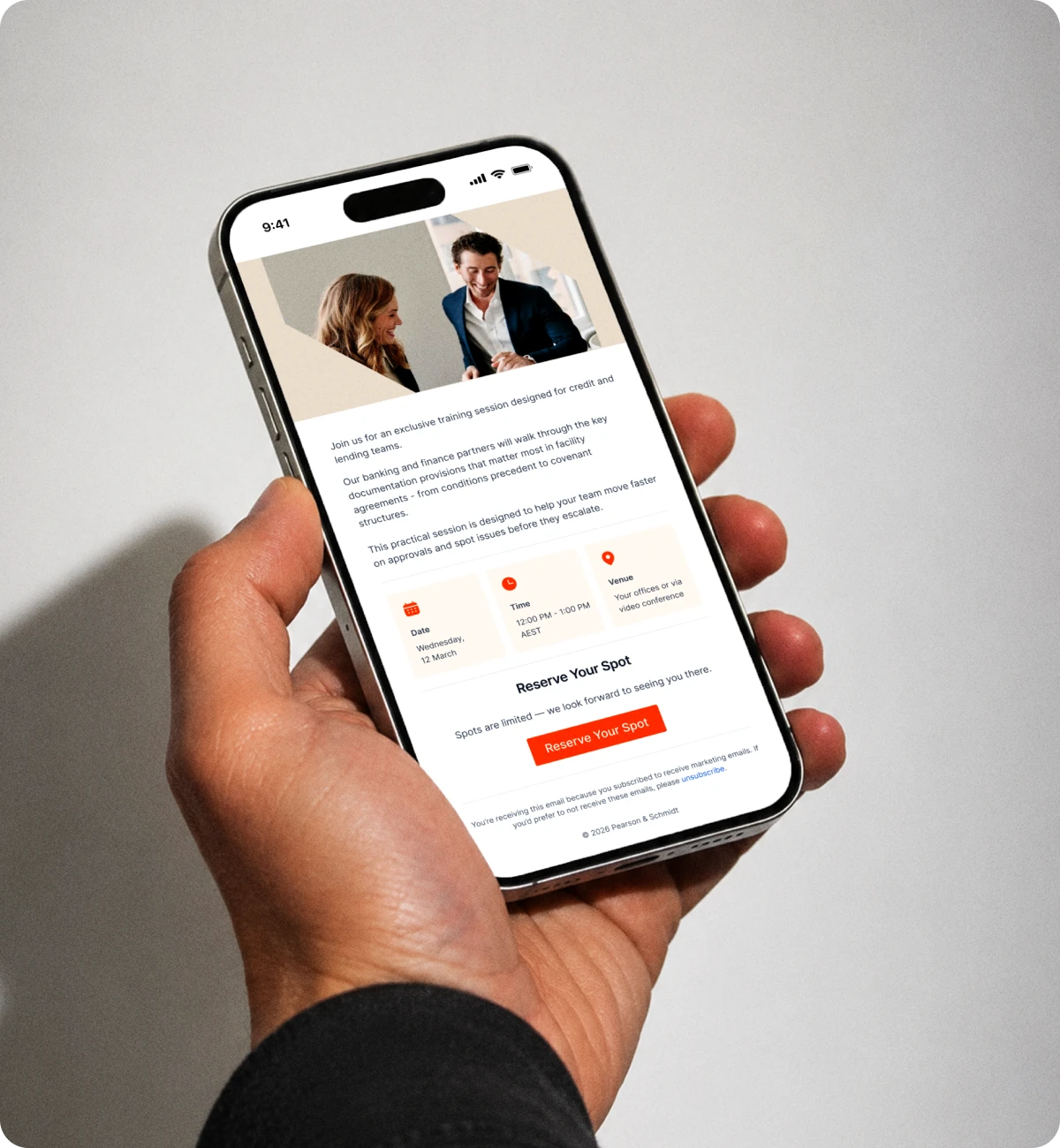 Email marketing work for a law firm