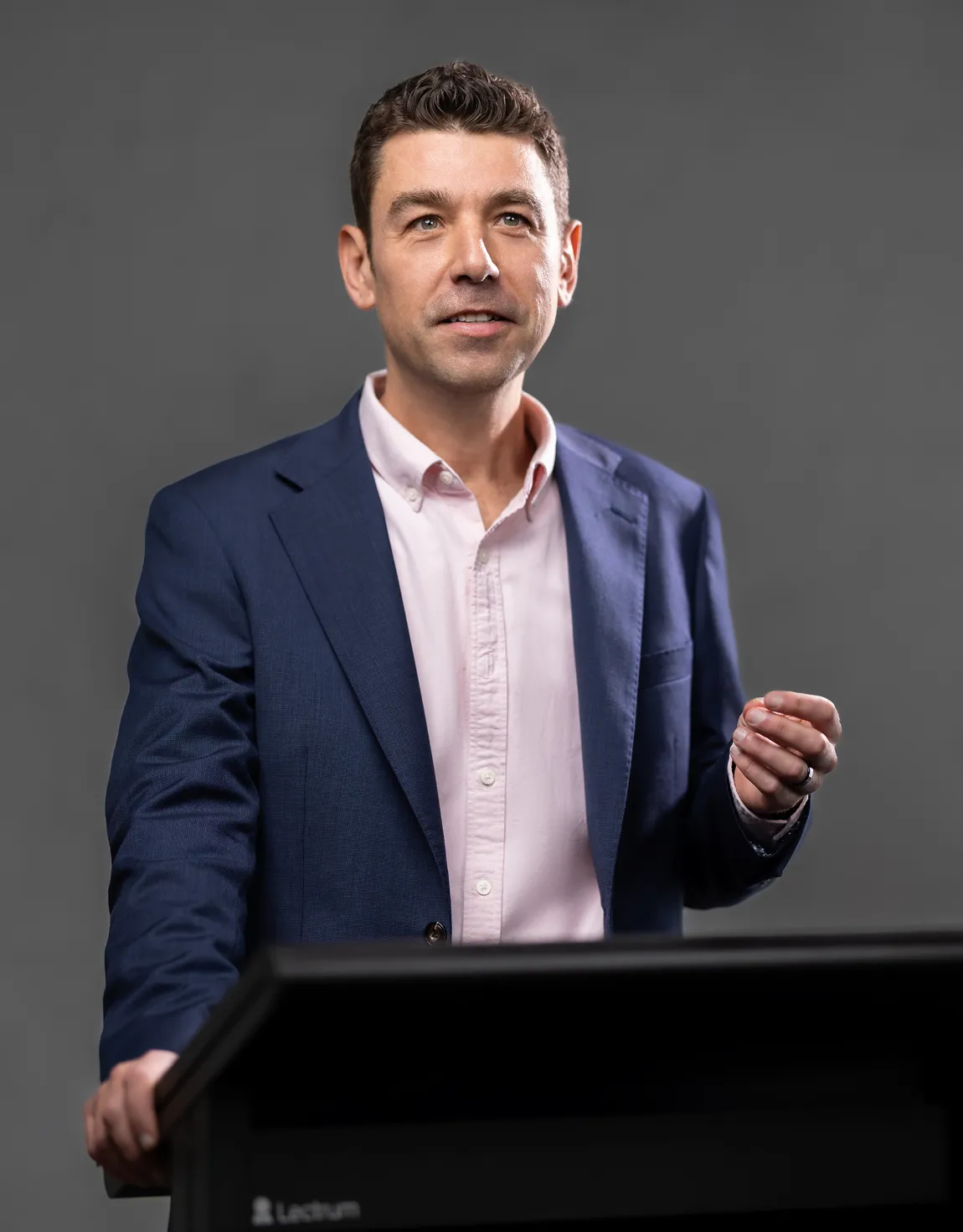 Paul Evans speaking at a legal industry event