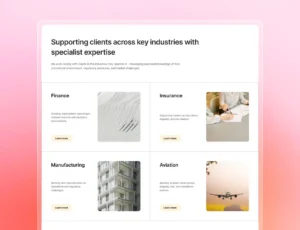 Industry pages: Show prospects you understand their world